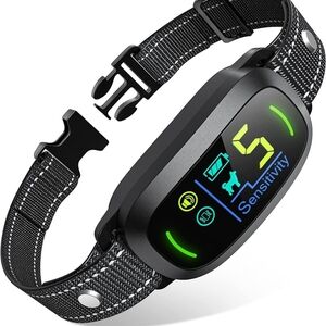 Anti bark training collar with 5 adjustable sensitivity beep vibration (24)